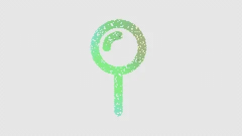 Icon map pin is made up of LED square shapes that shimmer and flicker. There are Stock Footage 293939314