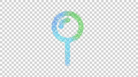 Icon map pin is made up of LED square shapes. There are bright diodes and there Illustrazione stock