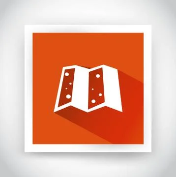 Icon of map for web and mobile applications イラスト素材