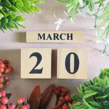 Icon of march 20 Foto stock