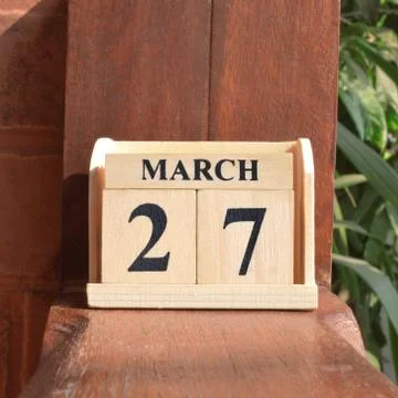 Icon of march 27 Stock-Fotos