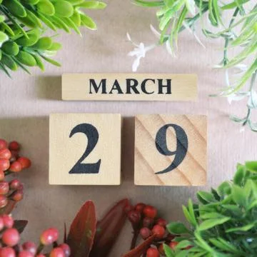 Icon of march 29 Stock Photos