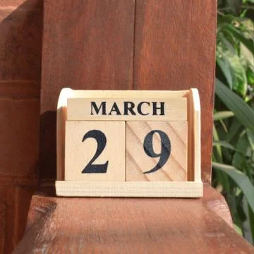 Icon of march 29 Stock Photos
