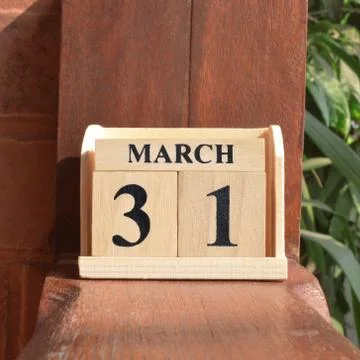 Icon of march 31 Stock Photos