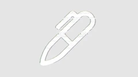 Icon marker is distorted. Glitch. Noise, chromatic aberration, geometric Stock Footage 303623099