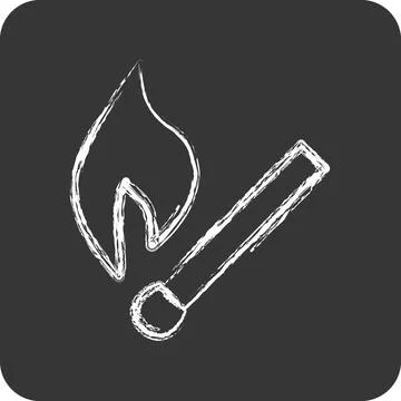 Icon Match. suitable for House symbol. chalk Style. simple design editable... Stock Illustration