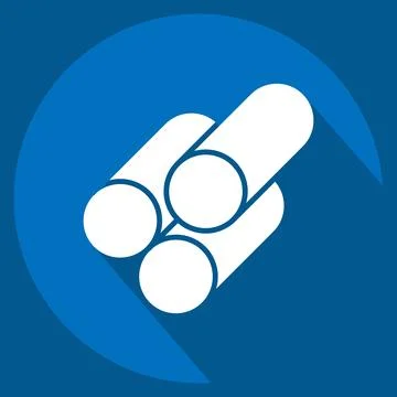 Icon Material. related to Building Material symbol. long shadow style. simp.. Stock Illustration