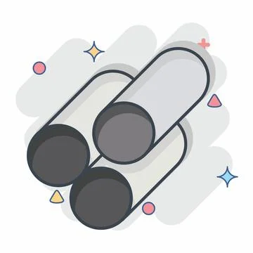 Icon Material. related to Building Material symbol. comic style. simple des.. Stock Illustration