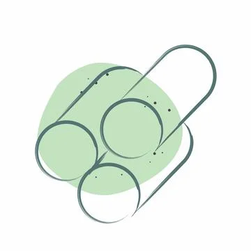 Icon Material. related to Building Material symbol. Color Spot Style. simpl.. Stock Illustration