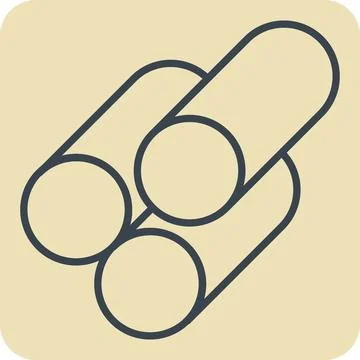 Icon Material. related to Building Material symbol. hand drawn style. simpl.. Stock Illustration