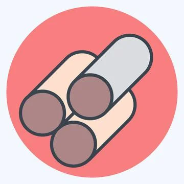 Icon Material. related to Building Material symbol. color mate style. simpl.. Stock Illustration