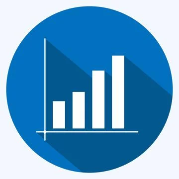 Icon Mathematical Model. related to Machine Learning symbol. long shadow st.. Illustrazione stock