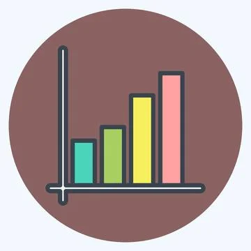Icon Mathematical Model. related to Machine Learning symbol. color mate sty.. 스톡 일러스트