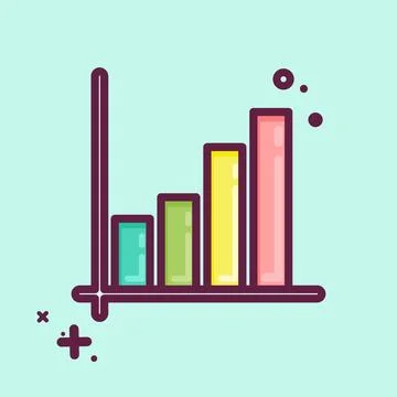 Icon Mathematical Model. related to Machine Learning symbol. MBE style. sim.. Stock Illustration