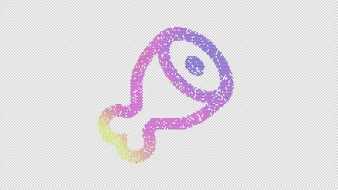 Icon meat is made up of LED square shapes that shimmer and flicker. There are Stock-Footage 298156343