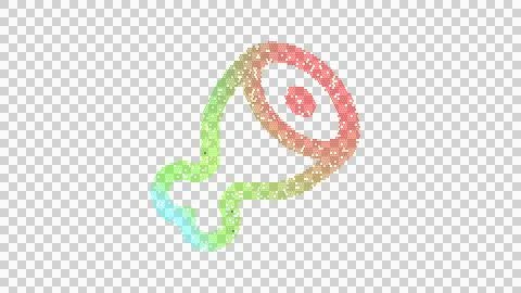 Icon meat is made up of LED square shapes. There are bright diodes and there are Stock Illustration