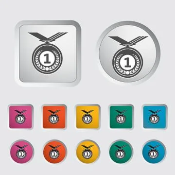 Icon medal. 스톡 일러스트