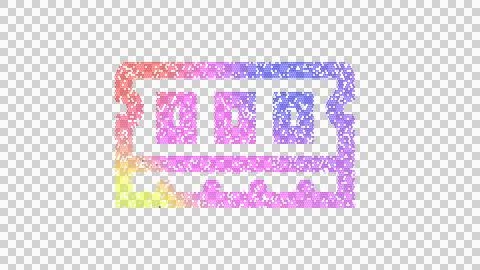 Icon memory is made up of LED square shapes. There are bright diodes and there Stock Illustration