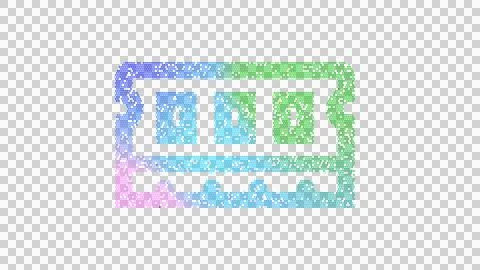 Icon memory is made up of LED square shapes. There are bright diodes and there Stock Illustration