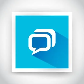 Icon of message for web and mobile applications Stock Illustration