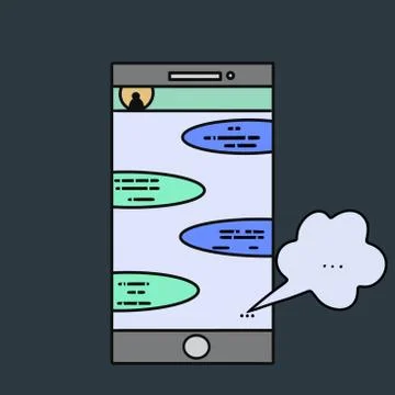 Icon messenger Stock Illustration