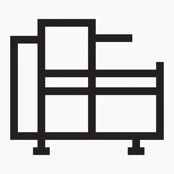 	Icon metalworking machine. 库存插图