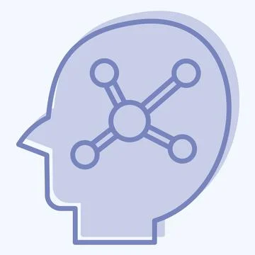 Icon Mind Mapping. related to Business Analysis symbol. two tone style simp.. イラスト素材