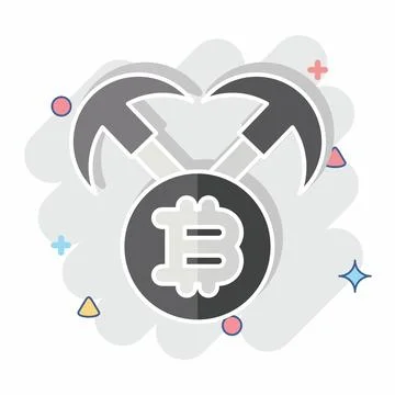 Icon Mining Hardware. related to Cryptocurrency symbol. comic style イラスト素材