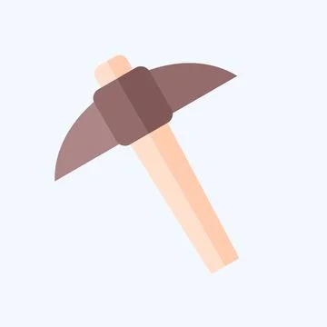 Icon Mining. related to Civil Engineering symbol. flat style. design editable Illustrazione stock
