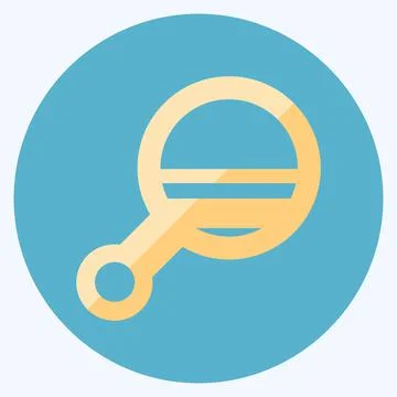 Icon Mirror 2 - Flat Style - Simple illustration, Editable stroke. Illustration