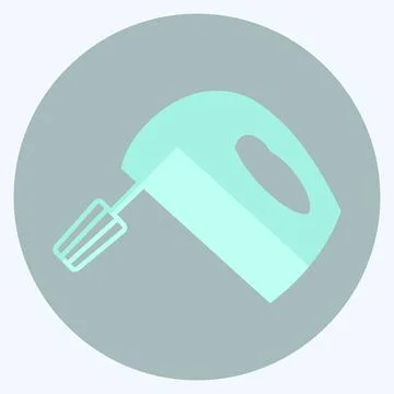 Icon Mixer - Flat Style - Simple illustration,Editable stroke Stock Illustration