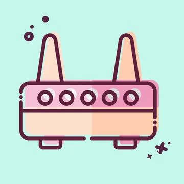 Icon Modem. related to Computer symbol. MBE style. simple design editable. .. Stock Illustration