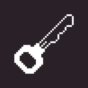 Icon of modern door key Stock Illustration