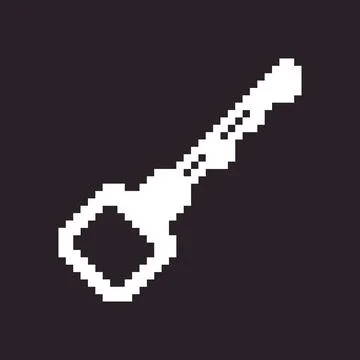 Icon of modern door key Stock Illustration