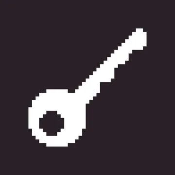 Icon of modern door key Stock Illustration