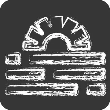 Icon Modification. related to Creative Concept symbol. chalk Style. simple .. Illustrazione stock