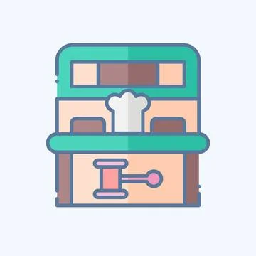 Icon Mole Game. related to Amusement Park symbol. doodle style. simple desi.. Illustrazione stock
