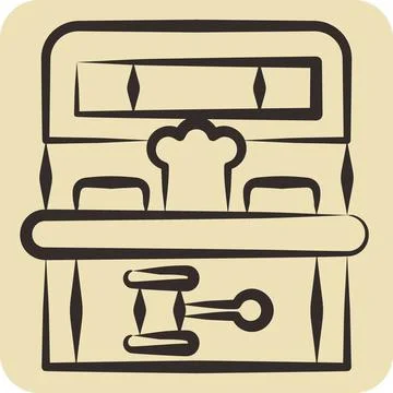 Icon Mole Game. related to Amusement Park symbol. hand drawn style. simple .. Illustrazione stock