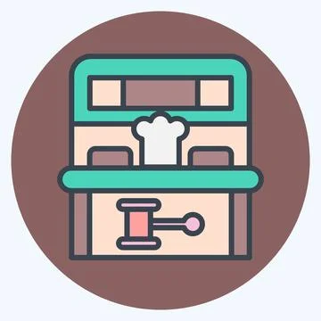 Icon Mole Game. related to Amusement Park symbol. color mate style. simple .. Illustrazione stock