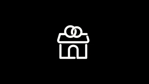 This icon motion black heart shape on a white background is suitable for so.. Stock Footage 285050445