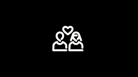This icon motion black heart shape on a white background is suitable for so.. Stock Footage 285050457