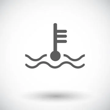 Icon of motor temperature Stock Illustration