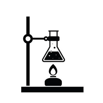 Icon mounting bracket catch a test tube Stock Illustration