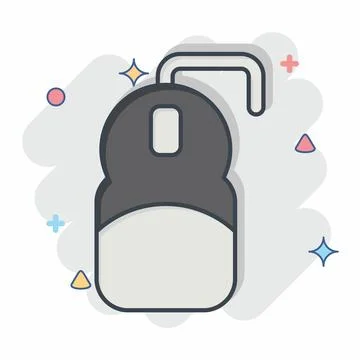 Icon Mouse. related to Computer symbol. comic style. simple design editable.. 스톡 일러스트