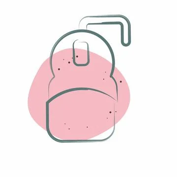 Icon Mouse. related to Computer symbol. Color Spot Style. simple design edi.. Illustrazione stock