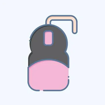 Icon Mouse. related to Computer symbol. doodle style. simple design editabl.. Stock Illustration