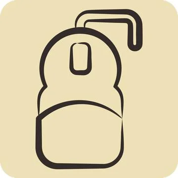 Icon Mouse. related to Computer symbol. hand drawn style. simple design edi.. Illustrazione stock