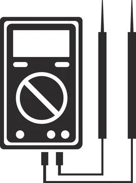 The icon of multimetric equipment. Flat vector illustration. Stock Illustration