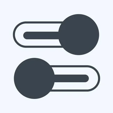 Icon Multiple Switches. suitable for web interface symbol. glyph style. simpl Stock Illustration
