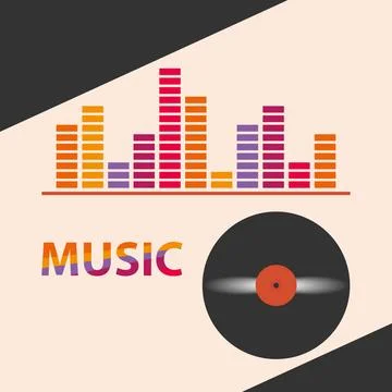 Icon music Stock Illustration